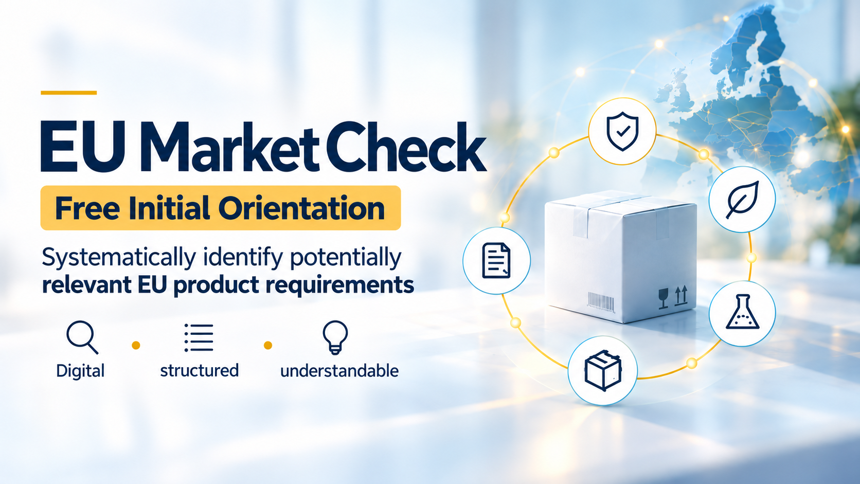 EU Market Check – free initial orientation in English